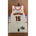 Maillot Basket 15 Jokic MVP Nuggets 2022-23 City Edition Blanc