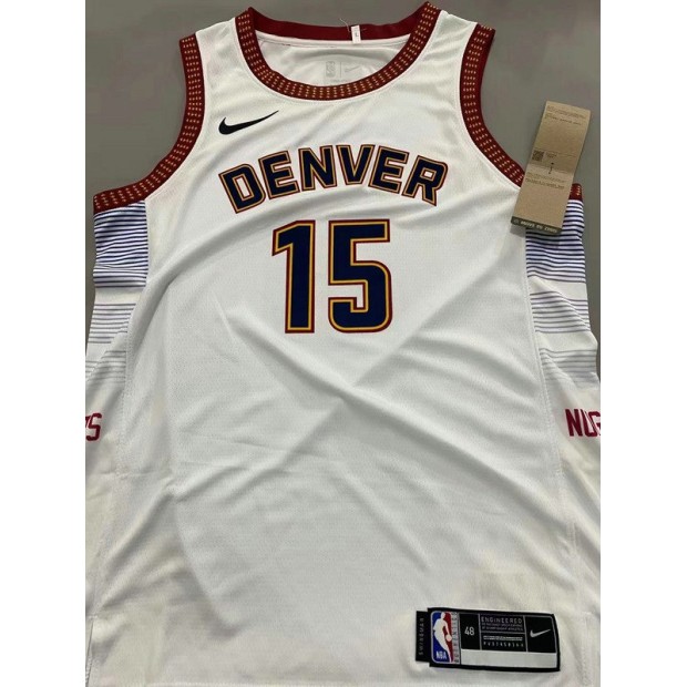 Maillot Basket 15 Jokic Nuggets 2022-23 City Edition Blanc