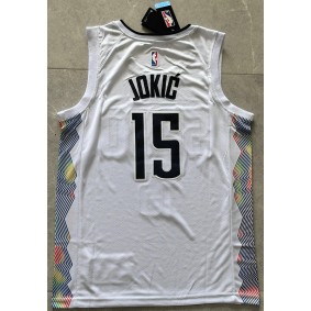Maillot Basket 15 Jokic Nuggets 2024-25 City Edition Blanc