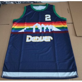 Maillot Basket 2 English Nuggets Bleu Marine