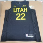 Maillot Basket 22 Gay Utah Jazz Noir