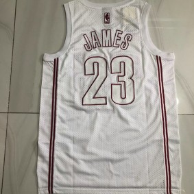Maillot Basket 23 James Cleveland Cavaliers Vintage Blanc