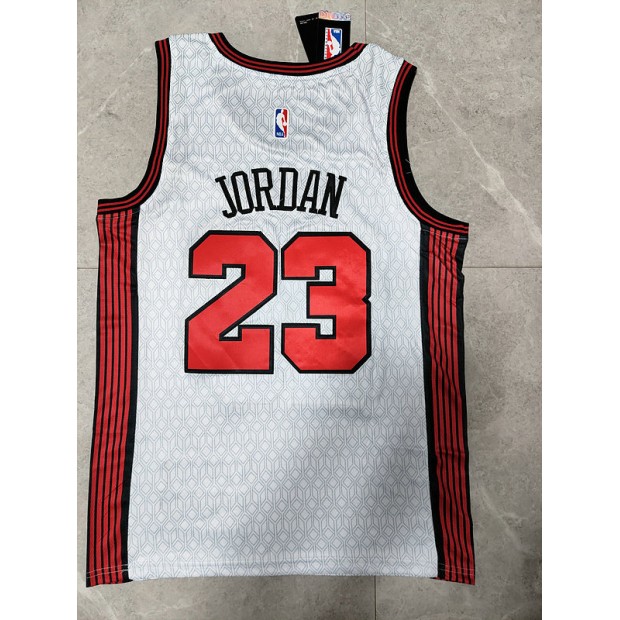 Maillot Basket 23 Jordan Bulls 2022-23 City Edition Blanc