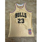 Maillot Basket 23 Jordan Bulls 75e anniversaire Or