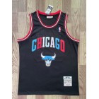 Maillot Basket 23 Jordan Bulls Noir Bleu Rouge