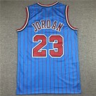 Maillot Basket 23 Jordan Bulls Vintage Bleu avec Stripe