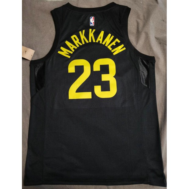 Maillot Basket 23 Lauri Markkanen Jazz 2022-23 Noir