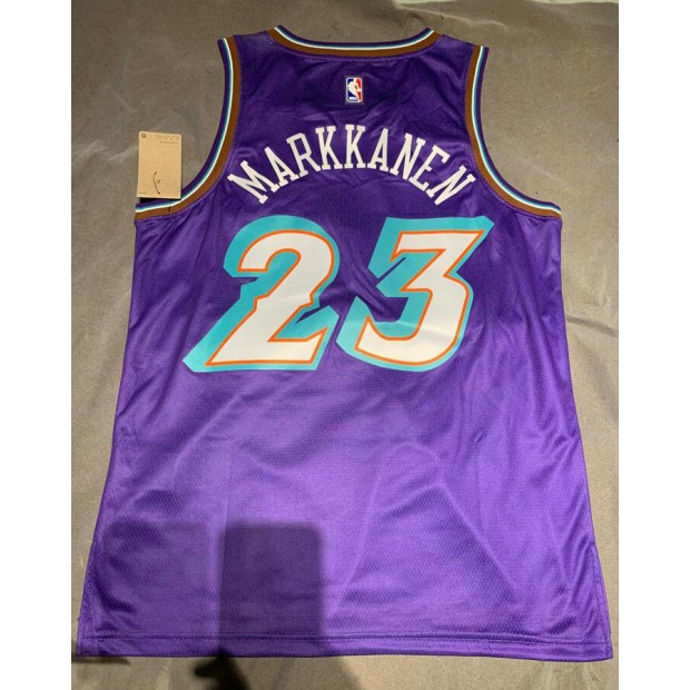 Maillot Basket 23 Markkanen Jazz Throwback Violet