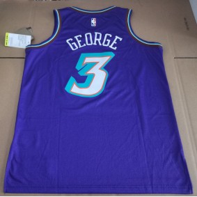 Maillot Basket 3 George Utah Jazz Throwback Violet