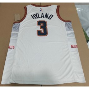 Maillot Basket 3 Hyland Nuggets 2022-23 City Edition Blanc