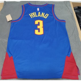 Maillot Basket 3 Hyland Nuggets 2022-23 Statement Edition Bleu