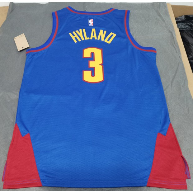 Maillot Basket 3 Hyland Nuggets 2022-23 Statement Edition Bleu