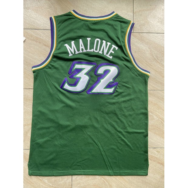 Maillot Basket 32 Malone Utah Jazz 1996-97 Vert