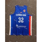 Maillot Basket 32 Towns Dominican Bleu