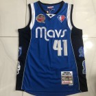Maillot Basket 41 Nowitzki Dallas Mavericks Hall of Fame Bleu