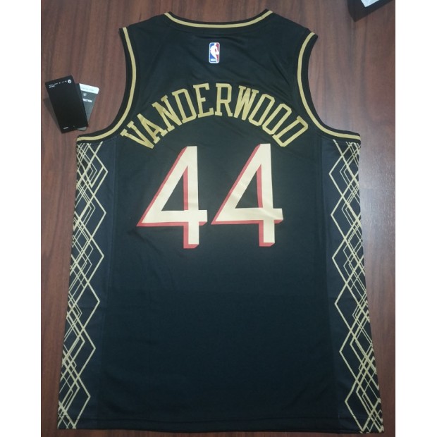 Maillot Basket 44 Vanderwood Bulls Noir Motor City Edition