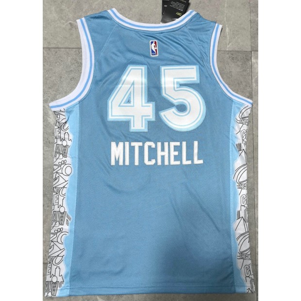 Maillot Basket 45 Mitchell Cleveland Cavaliers 2024-25 City Edition Bleu
