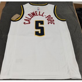 Maillot Basket 5 Caldwell-pope Nuggets Blanc
