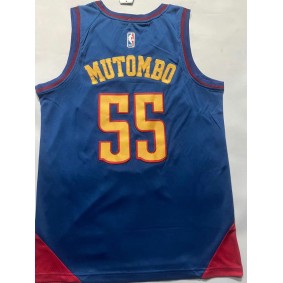 Maillot Basket 55 Mutombo Nuggets 2022-23 Statement Edition Bleu