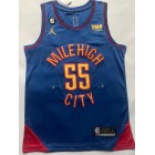Maillot Basket 55 Mutombo Nuggets 2022-23 Statement Edition Bleu