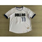 Maillot Basket 77 Doncic Mavericks Blanc Manche Courte