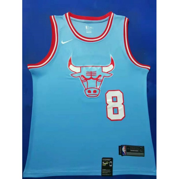 Maillot Basket 8 Lavine 2019-20 Bulls City Bleu