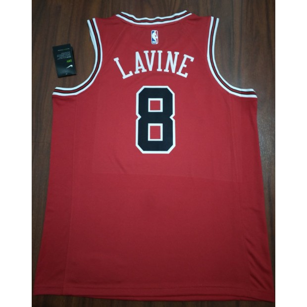 Maillot Basket 8 Lavine Bulls Retro Rouge