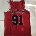 Maillot Basket 91 Rodman Chicago Bulls 1997-98 Finals Rouge