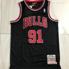 Maillot Basket 91 Rodman Chicago Bulls 1997-98 Noir