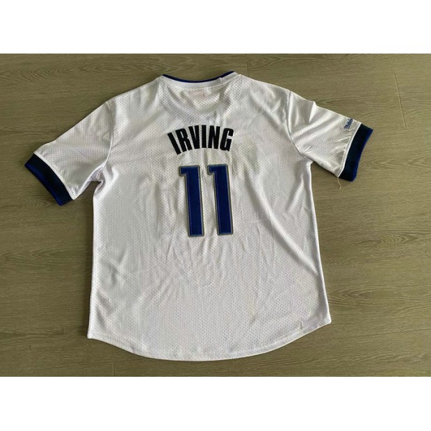 Maillot Basket Manche Courte 11 Irving Mavericks Blanc