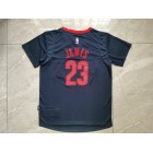 Maillot Basket Manche Courte 23 James Cleveland Cavaliers Bleu Marine