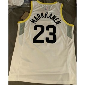 Maillot Basket Utah Jazz Lauri Markkanen 2022-23 Blanc