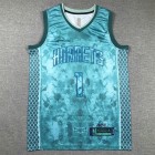 Maillot Charlotte Hornets Ball 1 MVP Cousu Broderie Vert