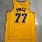 Maillot NBA 77 Doncic Los Angeles Lakers Jaune