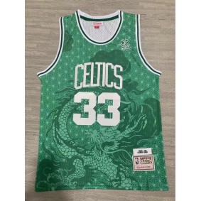 Maillot NBA Bird 33 Boston Celtics Année du Dragon Vert