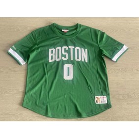 Maillot NBA Boston Celtics Tatum 0 Vert Manche Courte