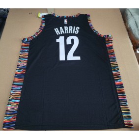 Maillot NBA Brooklyn Nets 12 Harris 2024 City Edition Noir