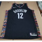 Maillot NBA Brooklyn Nets 12 Harris 2024 City Edition Noir