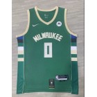 Maillot NBA Milwaukee Bucks 2021-22 Lillard 0 Icon Edition Vert