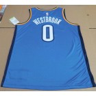 Maillot Nike NBA Russel Westbrook Oklahoma City Thunder City Edition Swingman Bleu