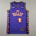 Maillot Phoenix Suns 1 Booker 2024-25 City Edition Violet