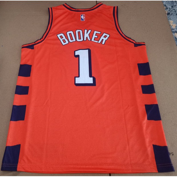 Maillot Phoenix Suns 1 Booker fashion design Orange