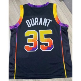 Maillot Phoenix Suns 35 Durant Enfant Statement Edition Noir