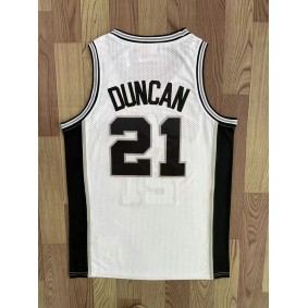 Maillot San Antonio Spurs Tim Duncan 1998-99 NBA Finals Blanc