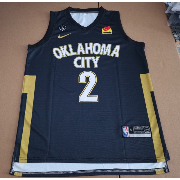 Maillot Shai Gilgeous-Alexander 2 Oklahoma City Thunder 2019-20 Imprimé