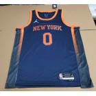 Maillot de Basket 0 Divincenzo Knicks 2022-23 Statement Edition Bleu