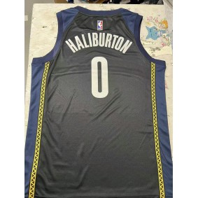 Maillot de Basket 0 Haliburton Pacers 2022-23 City Edition Noir