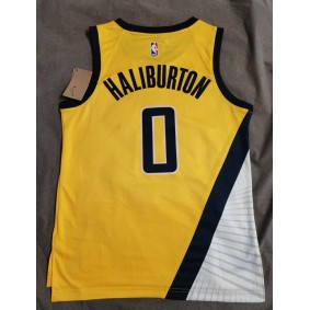 Maillot de Basket 0 Haliburton Pacers 2022-23 Jaune
