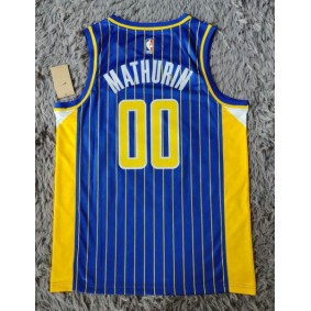 Maillot de Basket 00 Bennedict Mathurin Pacers 2020-21 City Bleu