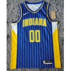 Maillot de Basket 00 Bennedict Mathurin Pacers 2020-21 City Bleu